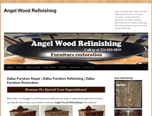 Tablet Screenshot of angelwoodrefinishing.com